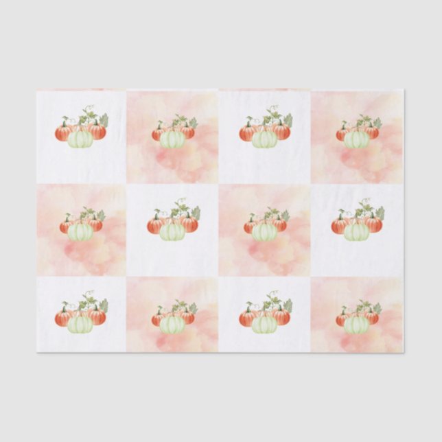 Papel De Seda Abóbora Na Vinha (Frente )