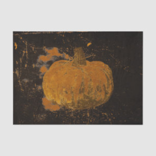 Papel De Seda Abóbora Outono Vintage Laranja Preto Textura Grung