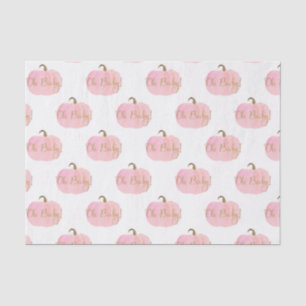 Papel De Seda Abóbora Rosa Outono Dourado Oh Bebê! Chuveiro