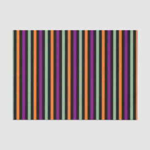 Papel De Seda Abóbora, Roxo, Vertical Verde e Preto