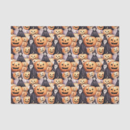 Papel De Seda Abóboras de Halloween