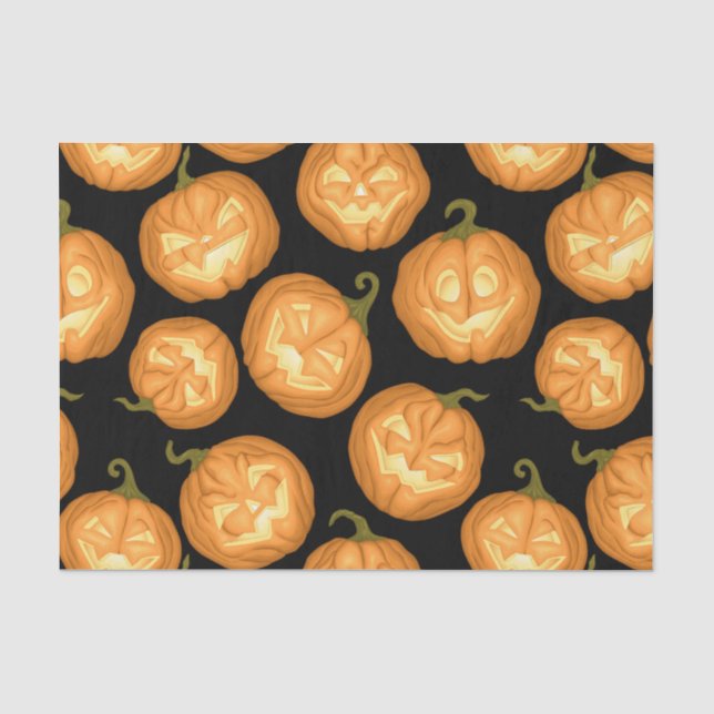 Papel De Seda Abóboras de Halloween (Frente )