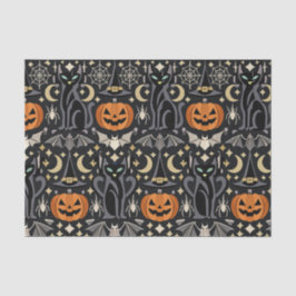 Papel De Seda Abóboras esculpidas laranja Art Déco