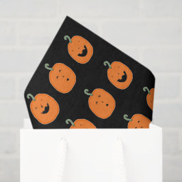 Papel De Seda Abóboras fofas de Halloween