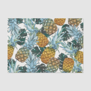 Papel De Seda Abolhas de Ananás Tropicais & Folhas Festa de Aniv
