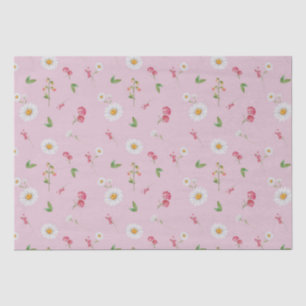 Papel De Seda Abril Mês de Nascimento Flores Daisy Sweet Pea