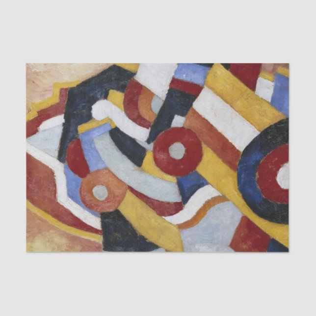 Papel De Seda Abstração de Marsden Hartley (Frente )