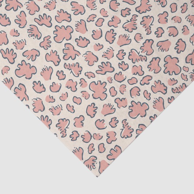 Papel De Seda Abstract Garden Confetti | Pattern Blush Peach (Detalhes)