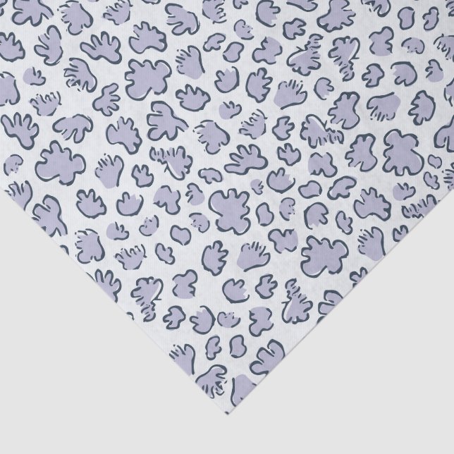 Papel De Seda Abstract Garden Confetti | Pattern Pale Periwinkle (Detalhes)