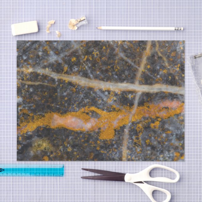 Papel De Seda Abstract gold white lines rock texture (Arte )