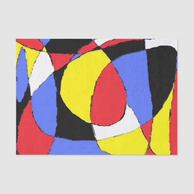 Papel De Seda Abstrato (Frente )