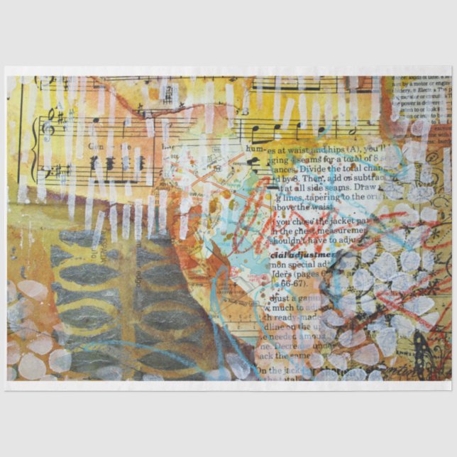 Papel De Seda Abstrato Amor (Frente )