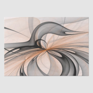 Papel De Seda Abstrato Anthracite Cinza Siena Moderna Arte Fract