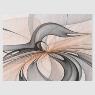 Papel De Seda Abstrato Anthracite Cinza Siena Moderna Arte Fract