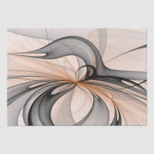 Papel De Seda Abstrato Anthracite Cinza Siena Moderna Arte Fract