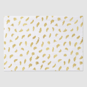 Papel De Seda Abstrato Branco Dourado e bonito