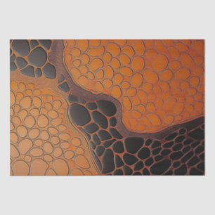 Papel De Seda Abstrato Brown & Black Texture TortoiseShell
