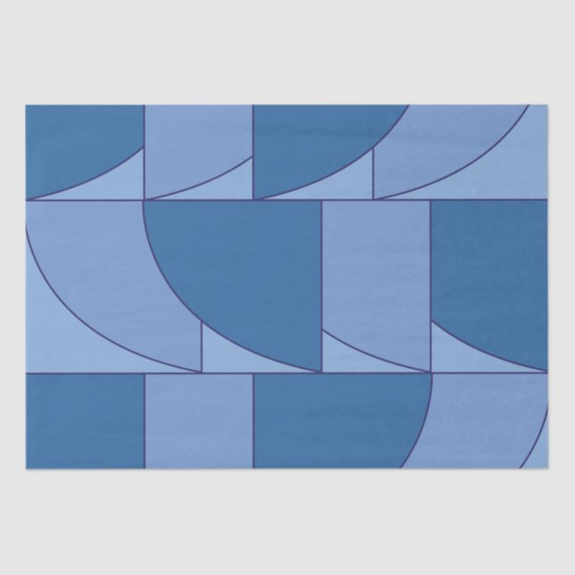 Papel De Seda Abstrato de arte geométrica (Frente )