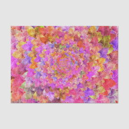 Papel De Seda Abstrato de Arte Suculenta Amarelo Cor-de-Cor Amar