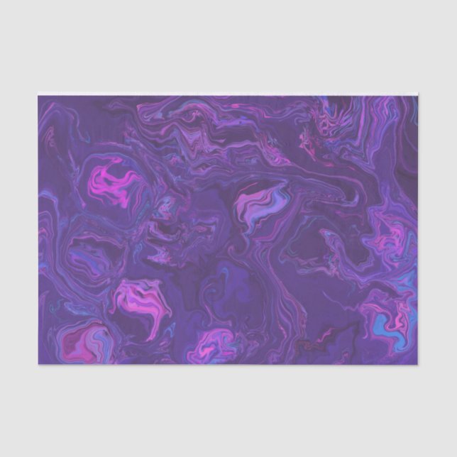 Papel De Seda Abstrato de mármore moderno roxo moderno (Frente )
