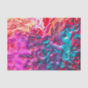 Papel De Seda Abstrato de pintura colorida