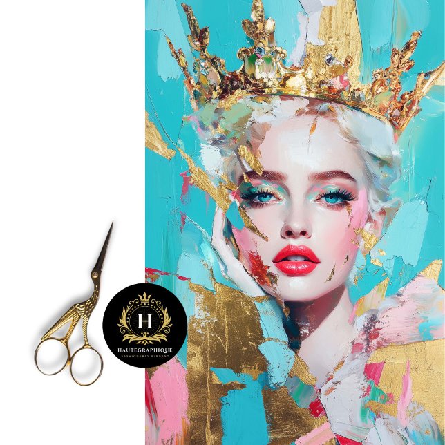 Papel De Seda Abstrato, Dourada Rainha Desnupage Mulheres na His (Criador carregado)