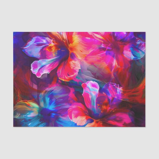 Papel De Seda Abstrato Garden Bloom (Frente )