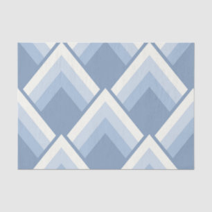 Papel De Seda Abstrato geométrica, azul e esbranquiçada 2