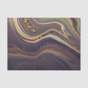 Papel De Seda Abstrato Marble e Glitter