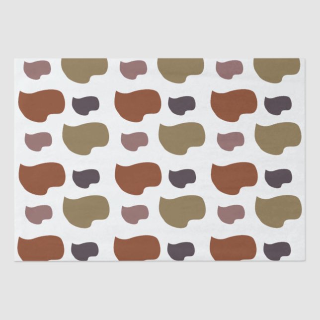 Papel De Seda Abstrato Moderno Colorido (Frente )