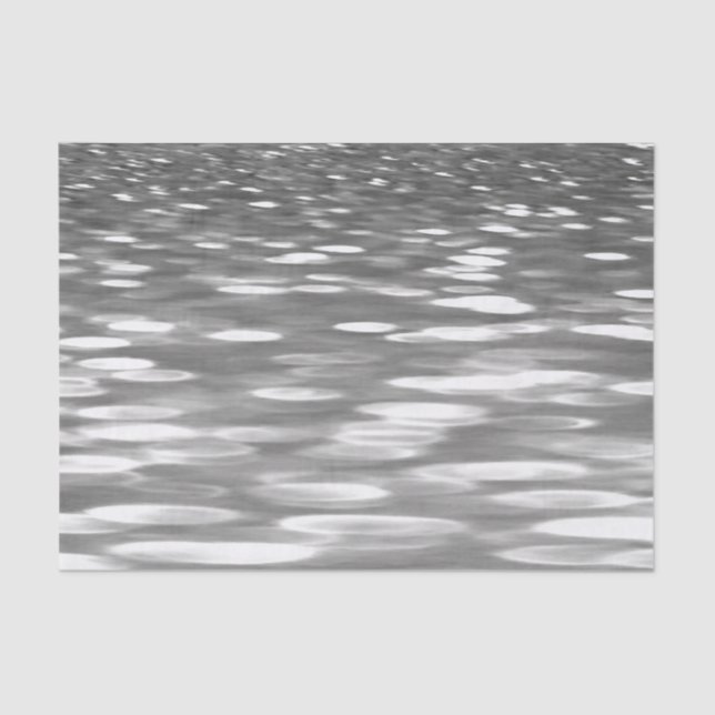 Papel De Seda Abstrato nº 3: Agulhador de cinza prateada (Frente )