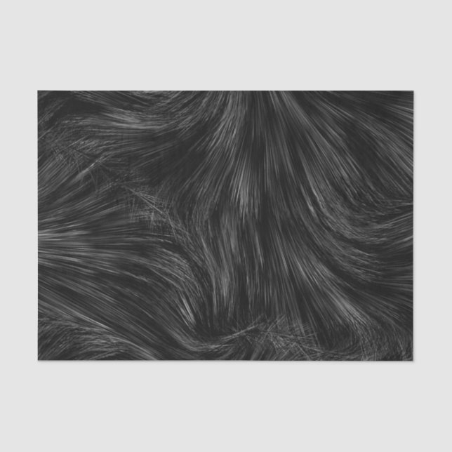 Papel De Seda Abstrato preto e branco (Frente )