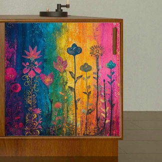 Papel De Seda Abstrato Rainbow Flowpage