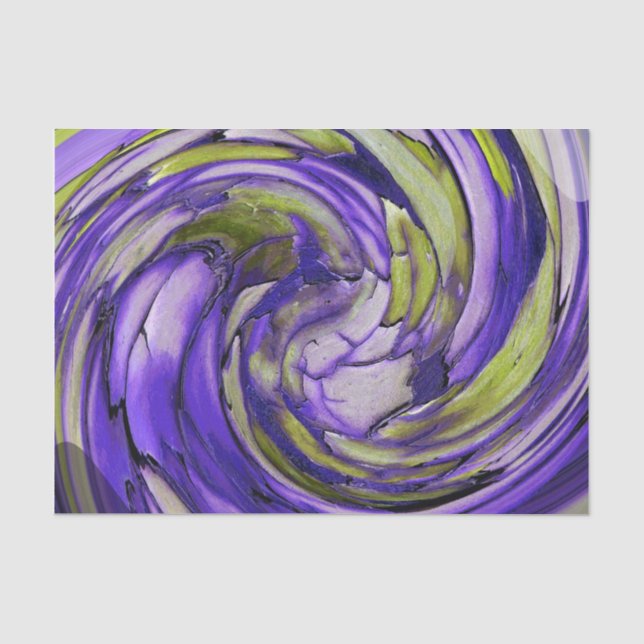 Papel De Seda Abstrato Roxo N (Frente )
