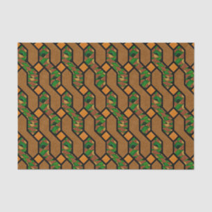 Papel De Seda Abstrato Shimmy Wood Patterno