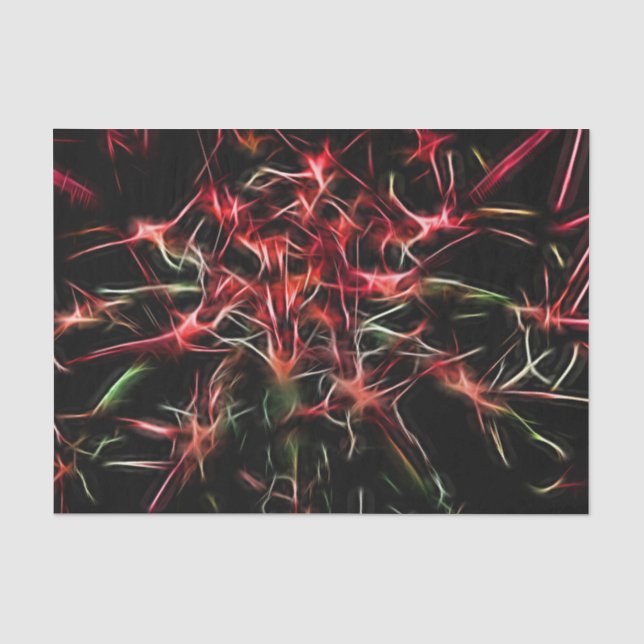 Papel De Seda Abstrato Succulent Plant (Frente )