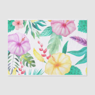 Papel De Seda Abstrato Tropical
