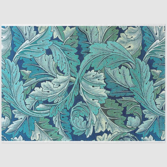 Papel De Seda Acanthus Green, William Morris (Frente )