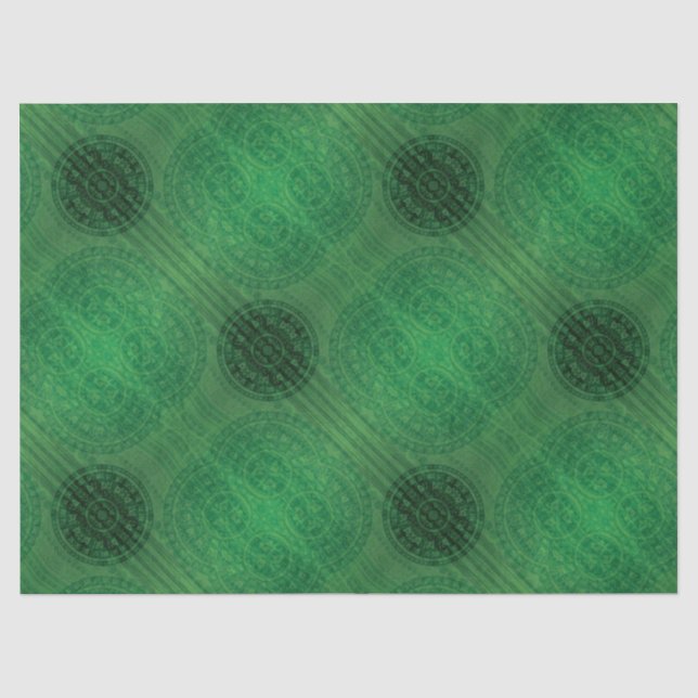 Papel De Seda Aceitação | Medalhas Verdes (Frente )