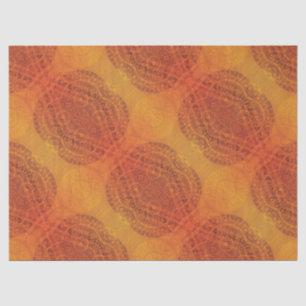 Papel De Seda Aceitação   Medalhões Amarelo Vermelho Laranja