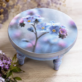 Papel De Seda Acento Lavanda Botânico Decoupage Não-Me-Esqueças