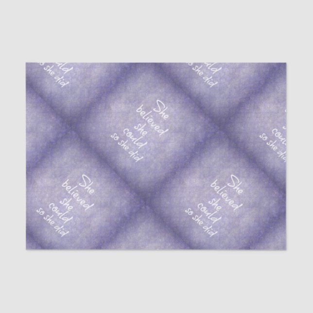 Papel De Seda Acreditou que poderia assim que citou (Frente )