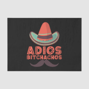 Papel De Seda Adeus Bitchachos Sombrero Retro Cinco De Mayo