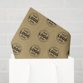 Papel De Seda Adicione seu pacote personalizado de marca de logo