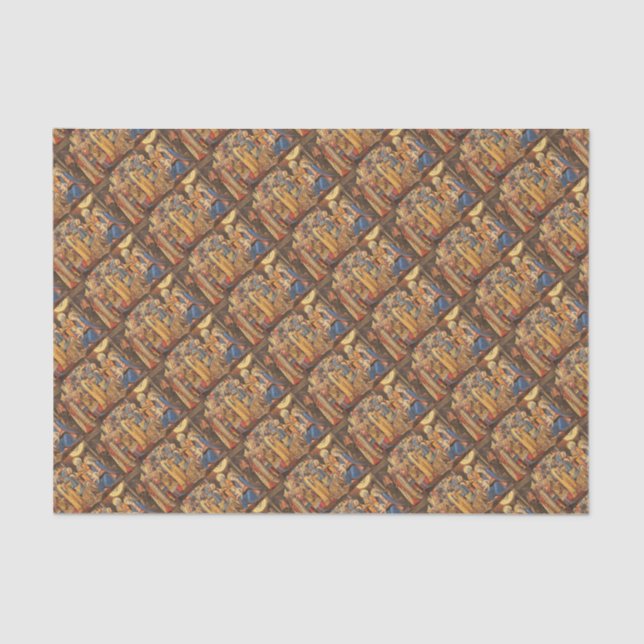 Papel De Seda Adoração dos Reis (Adorazione dei Magi) (Frente )