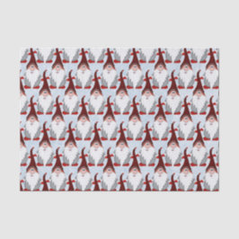 Papel De Seda Adorável Red Black Gnomo Natal Natal