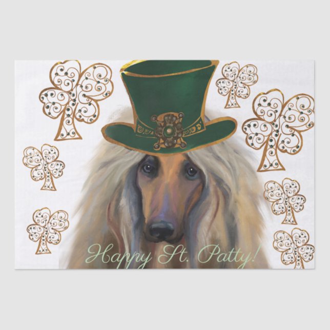 PAPEL DE SEDA AFGHAN HOUND (Frente )