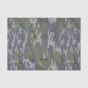 Papel De Seda Afloramento resistido Camo