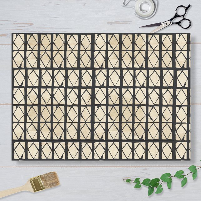 Papel De Seda African Inspired Diamond Pattern Tissue Paper (Criador carregado)