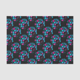 Papel De Seda Afro Diva Turquesa e Rosa Quente